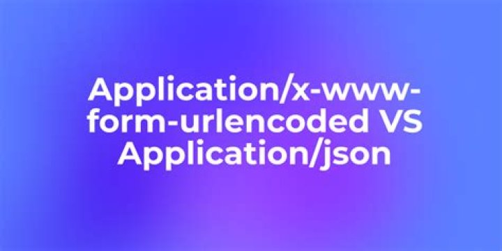 What is Application X www Urlencoded