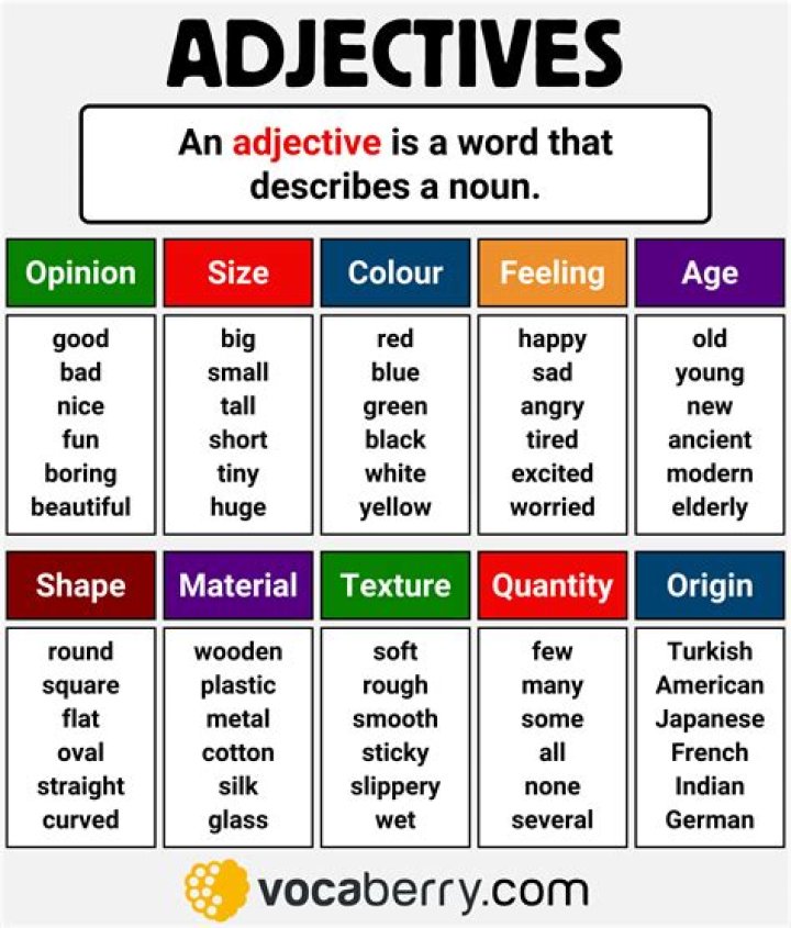 What is call adjective example?