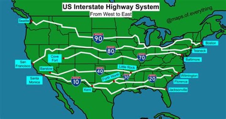 What is considered an interstate highway