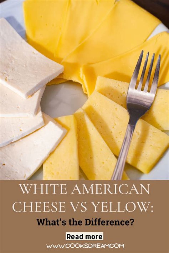 What is difference between white and yellow cheese?