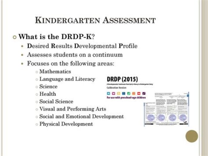 What is DRDP assessment