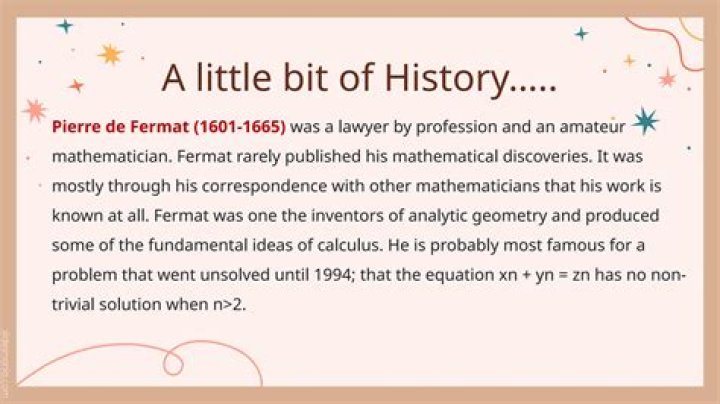 What is Fermat equation?