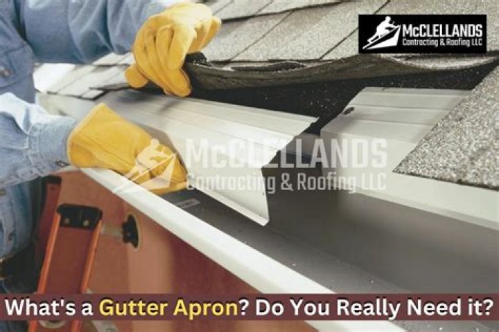 What is gutter apron