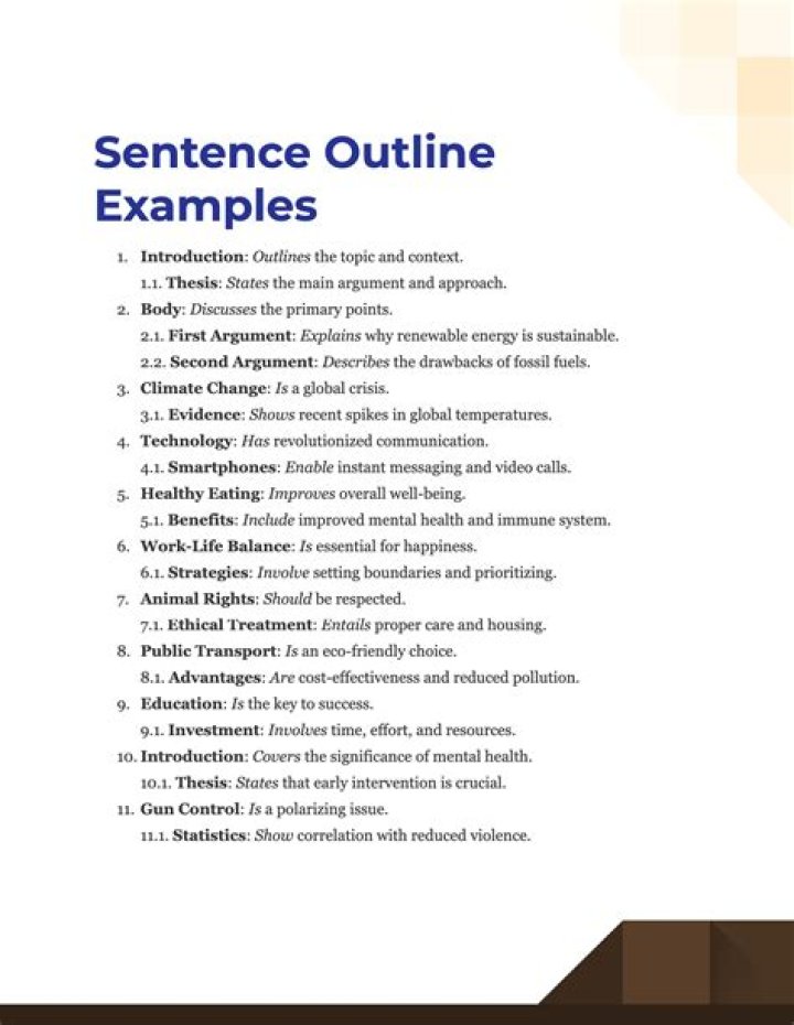 What is outline in assignment?