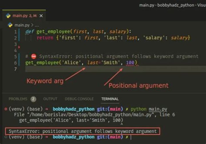 What is positional argument
