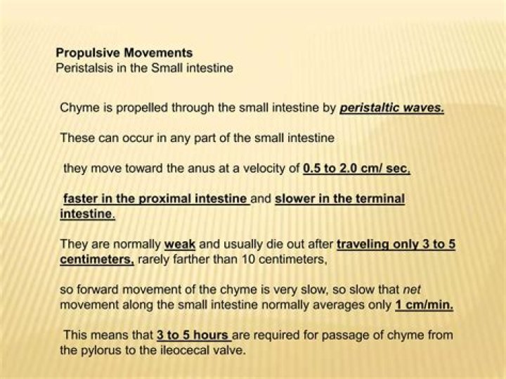 What is propulsive movement