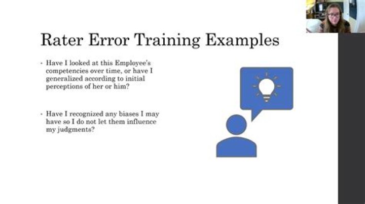 What is rater error training