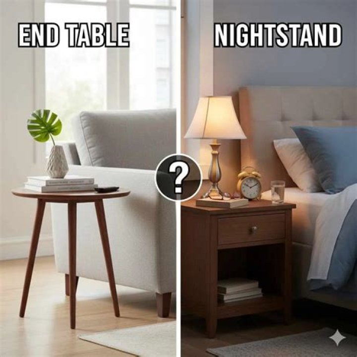 What is the difference between side and end table