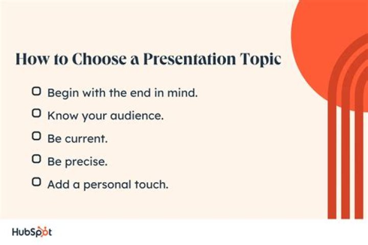 What is the easiest topic for presentation?