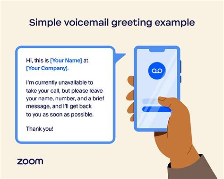 What is the generic voicemail message?
