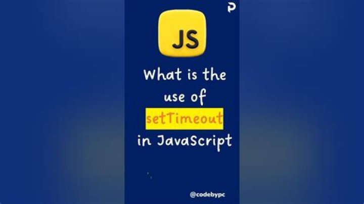 What is the use of setTimeout() in JavaScript?