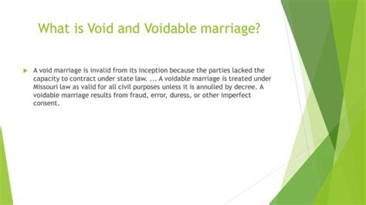 What is void and voidable