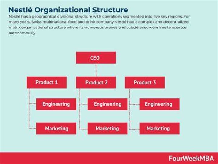 What organizational structure does Nestle have?