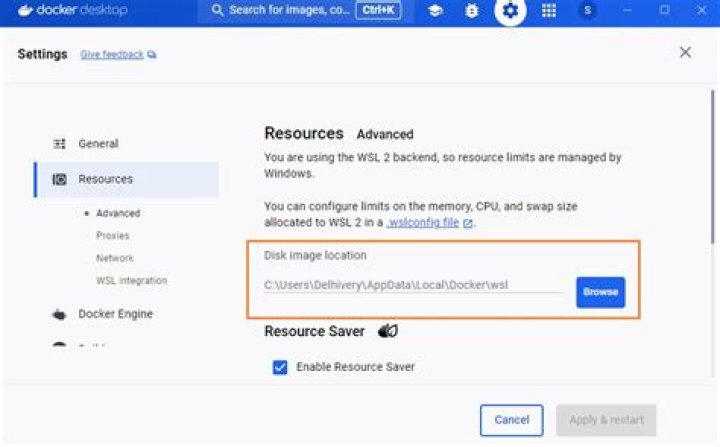 Where are Docker config files stored