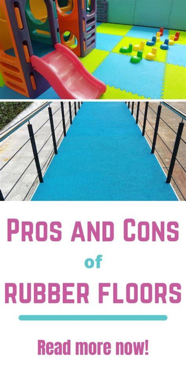 Where are rubber floors common?