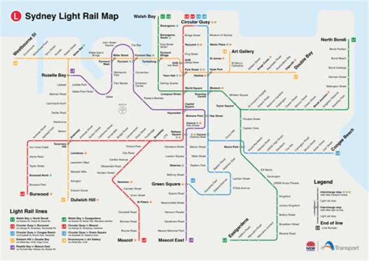 Where does Sydney Light Rail go?