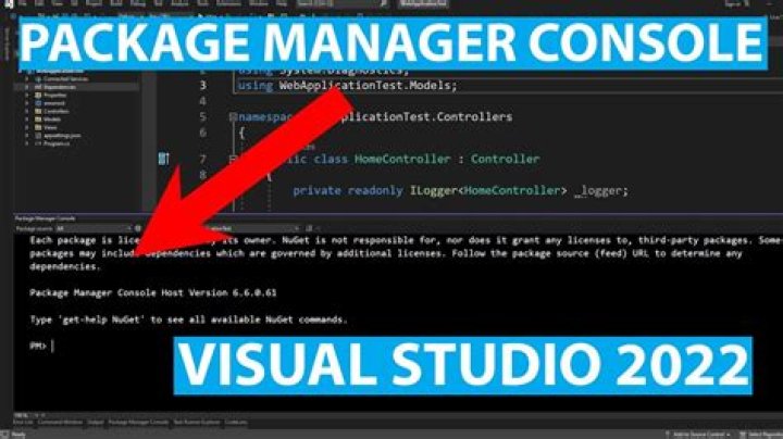 Where is Package Manager console in vs2017