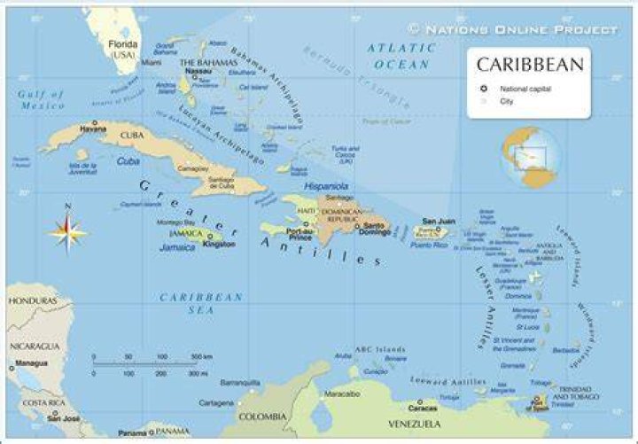 Which Caribbean countries are black?