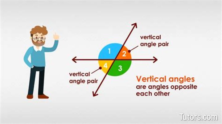 Which definition best describes vertical angles
