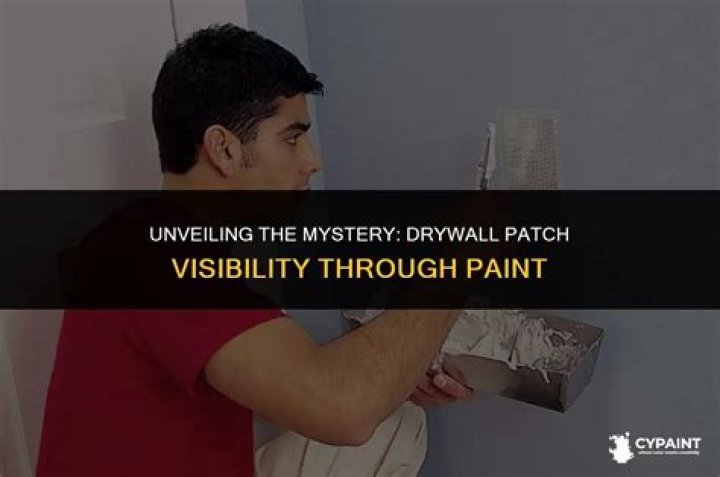 Why can I see drywall patch through paint?