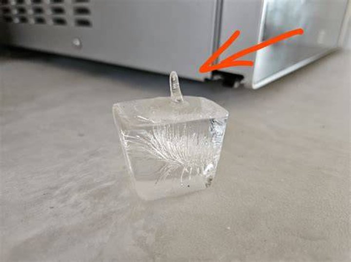 Why does my ice freeze upwards?