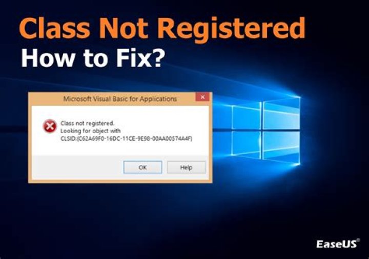 Why does my mail say Class not registered?