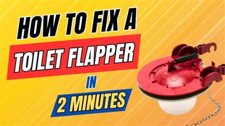 Why does my toilet flapper stays open