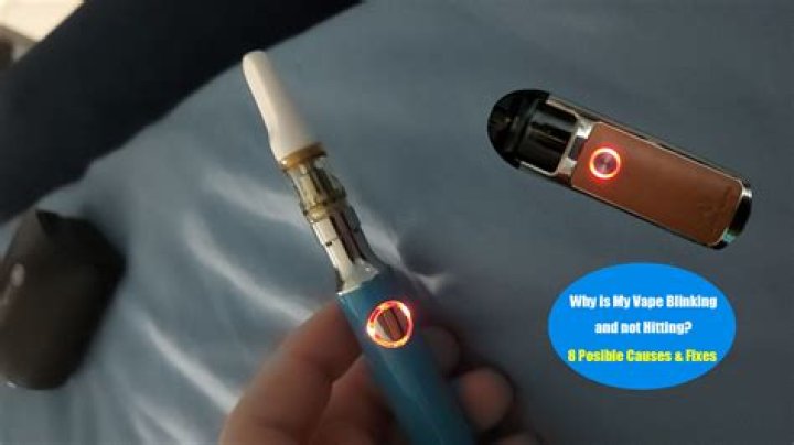 Why does my vape battery keep blinking white?