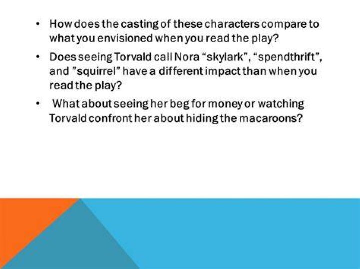 Why does Torvald call Nora a Skylark
