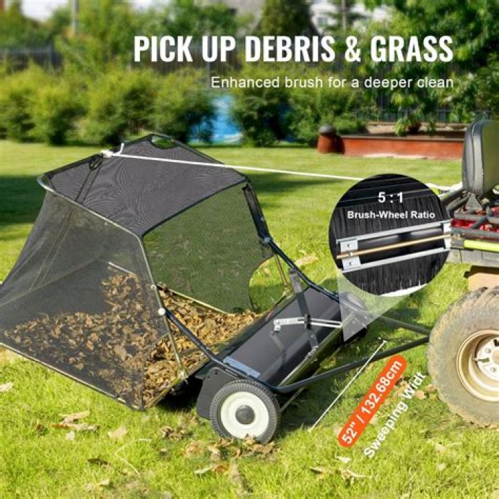 Will lawn sweeper pick up grass