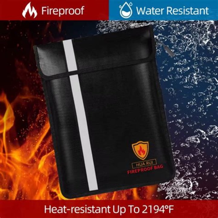 Will plastic melt in a fireproof bag?